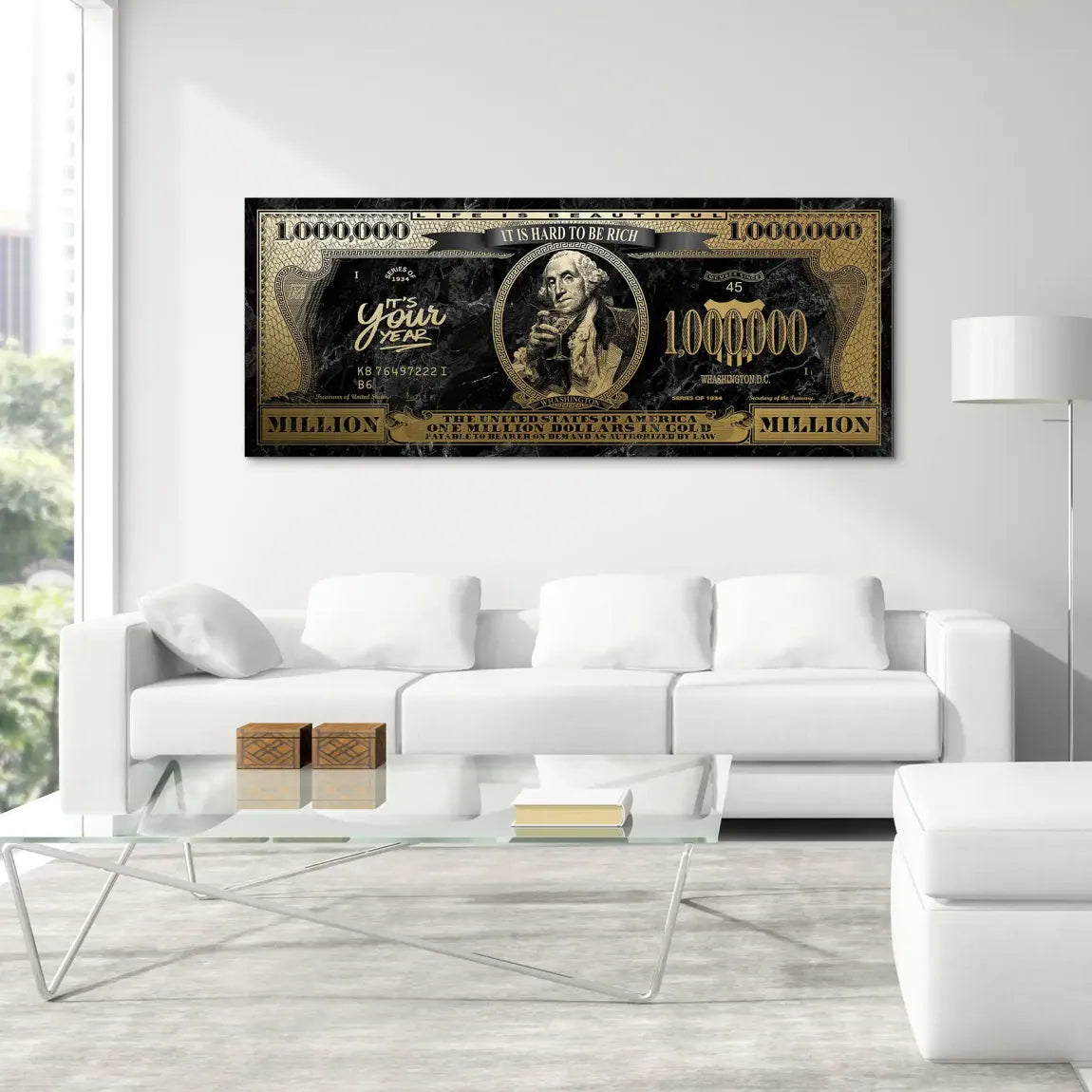 Million Vision George Washington Alu Dibond Bild