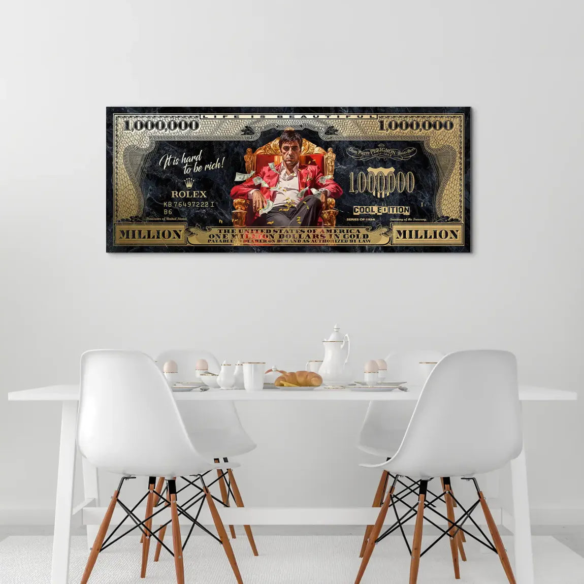 Scarface Million Dollar Alu Dibond Bild