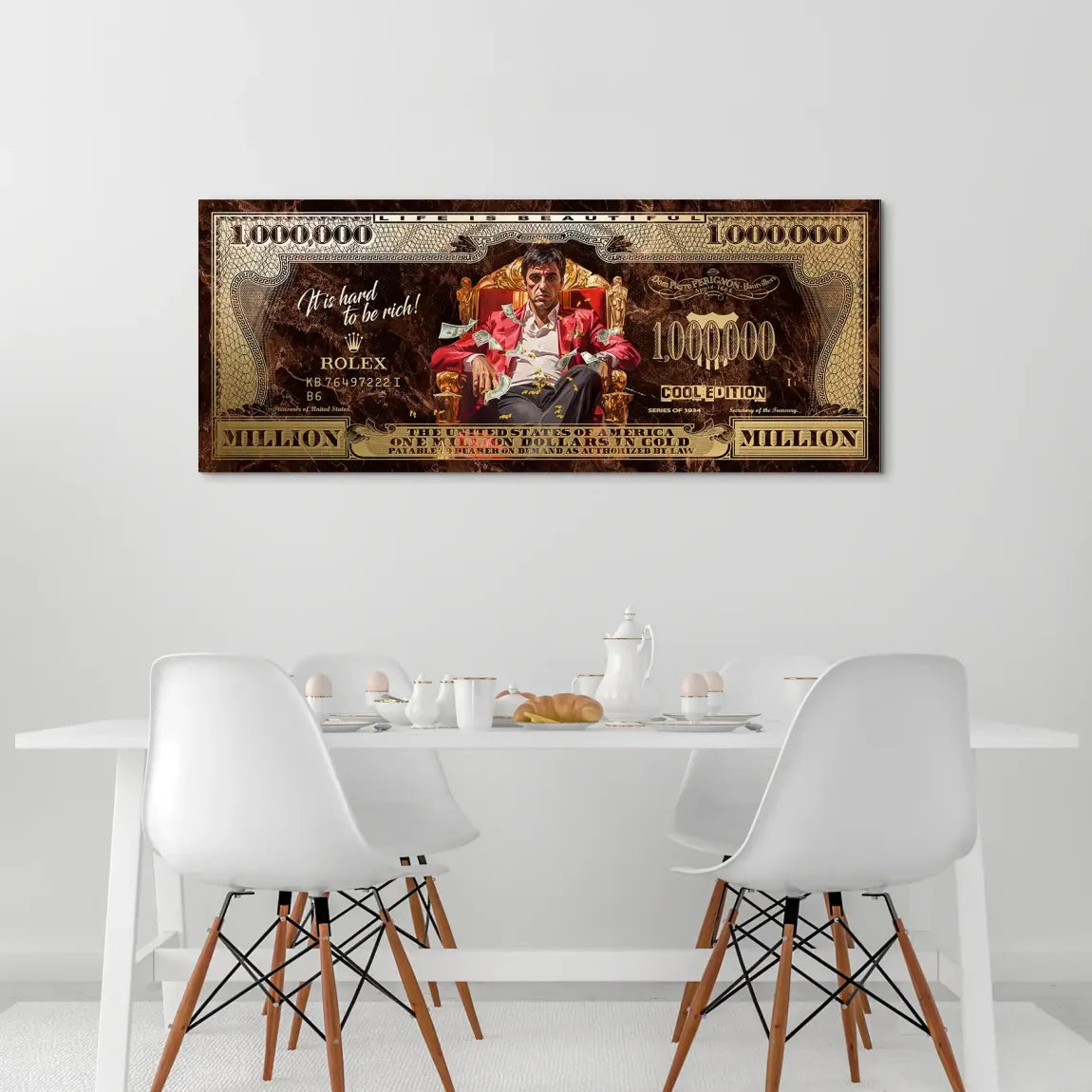 Scarface Million Legacy Dollar Alu Dibond Bild