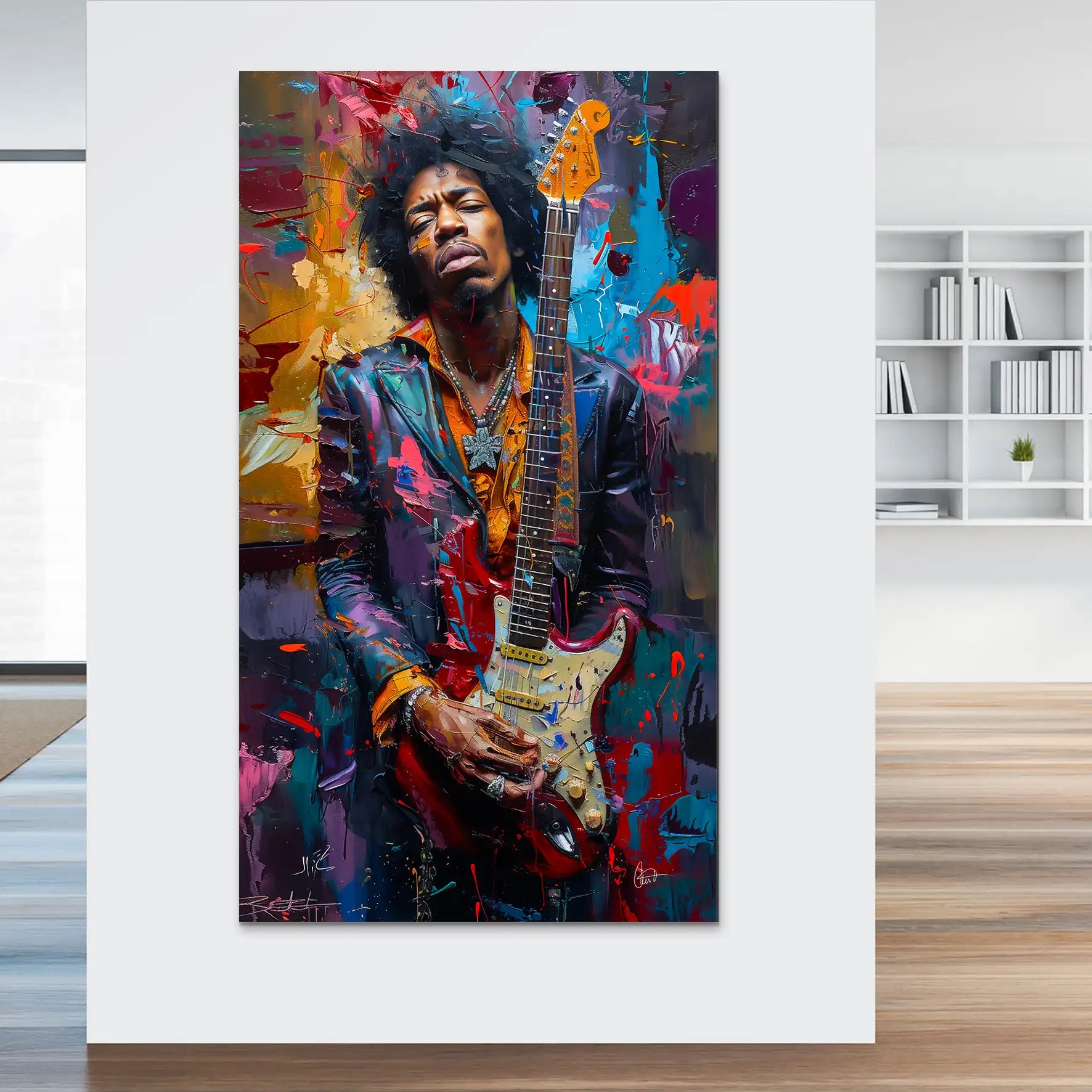 Jimi Abstrakt Color Aludibond Bild INGALERiE