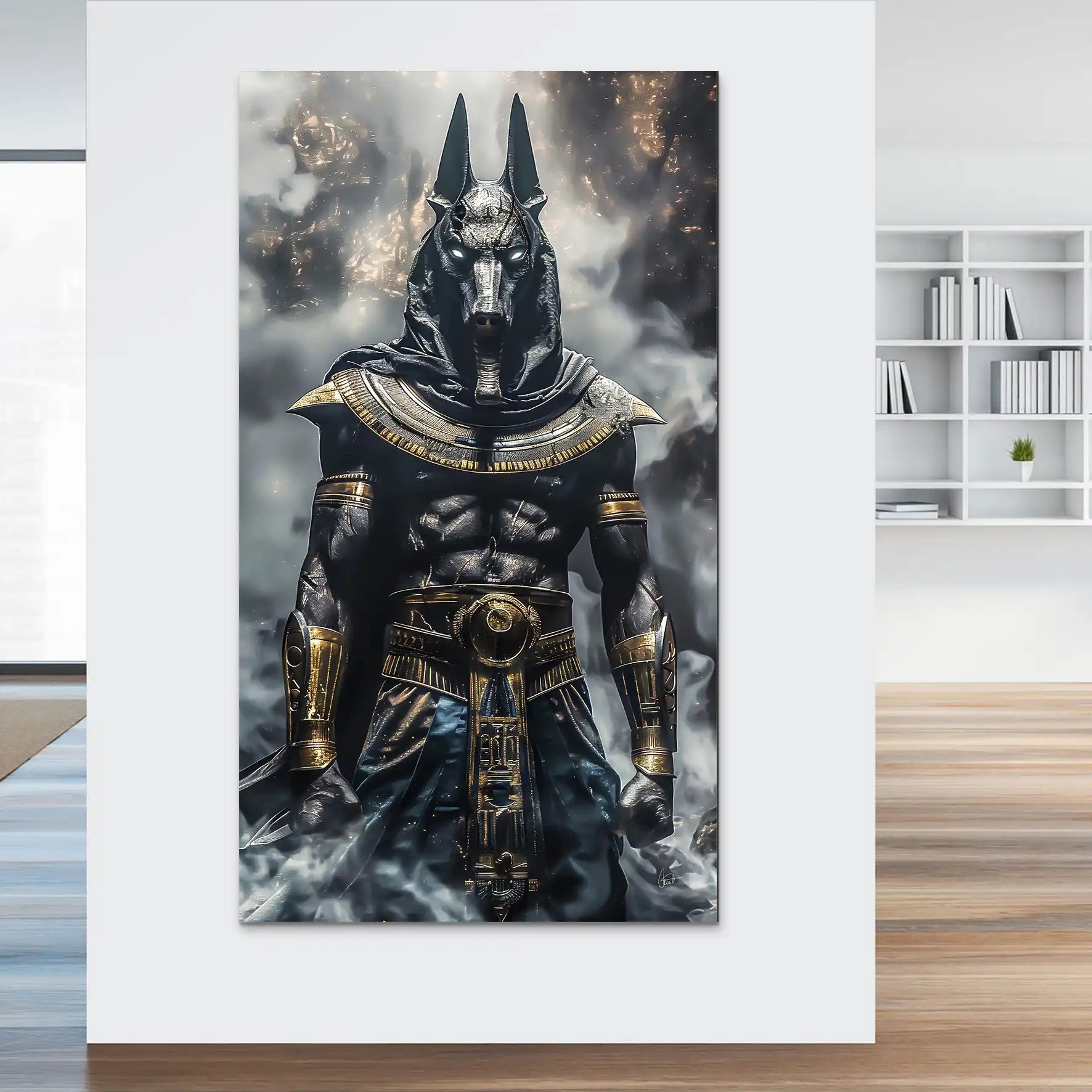 Anubis Black Aludibond Bild INGALERiE