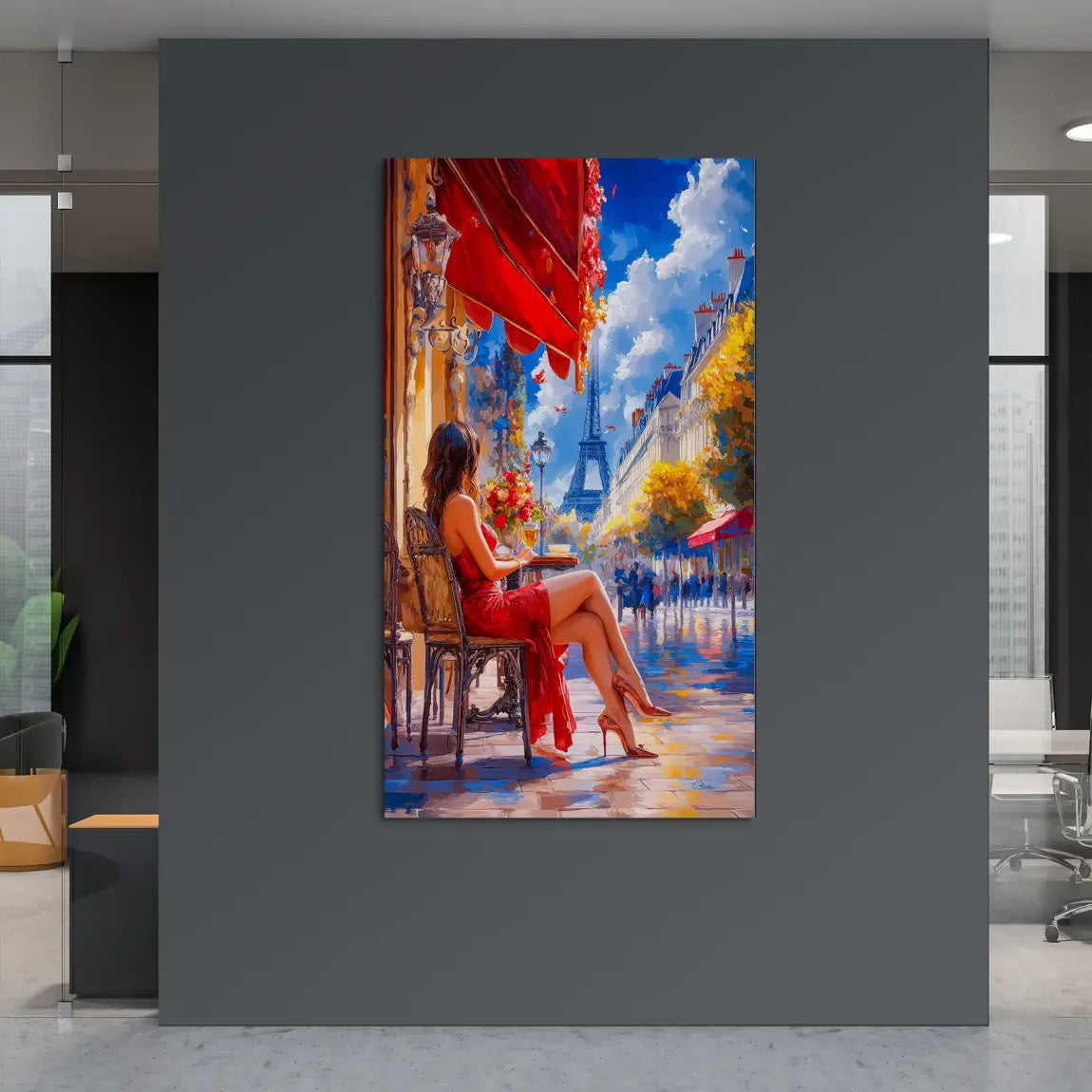 Café Rouge à Paris Aludibond Bild INGALERiE