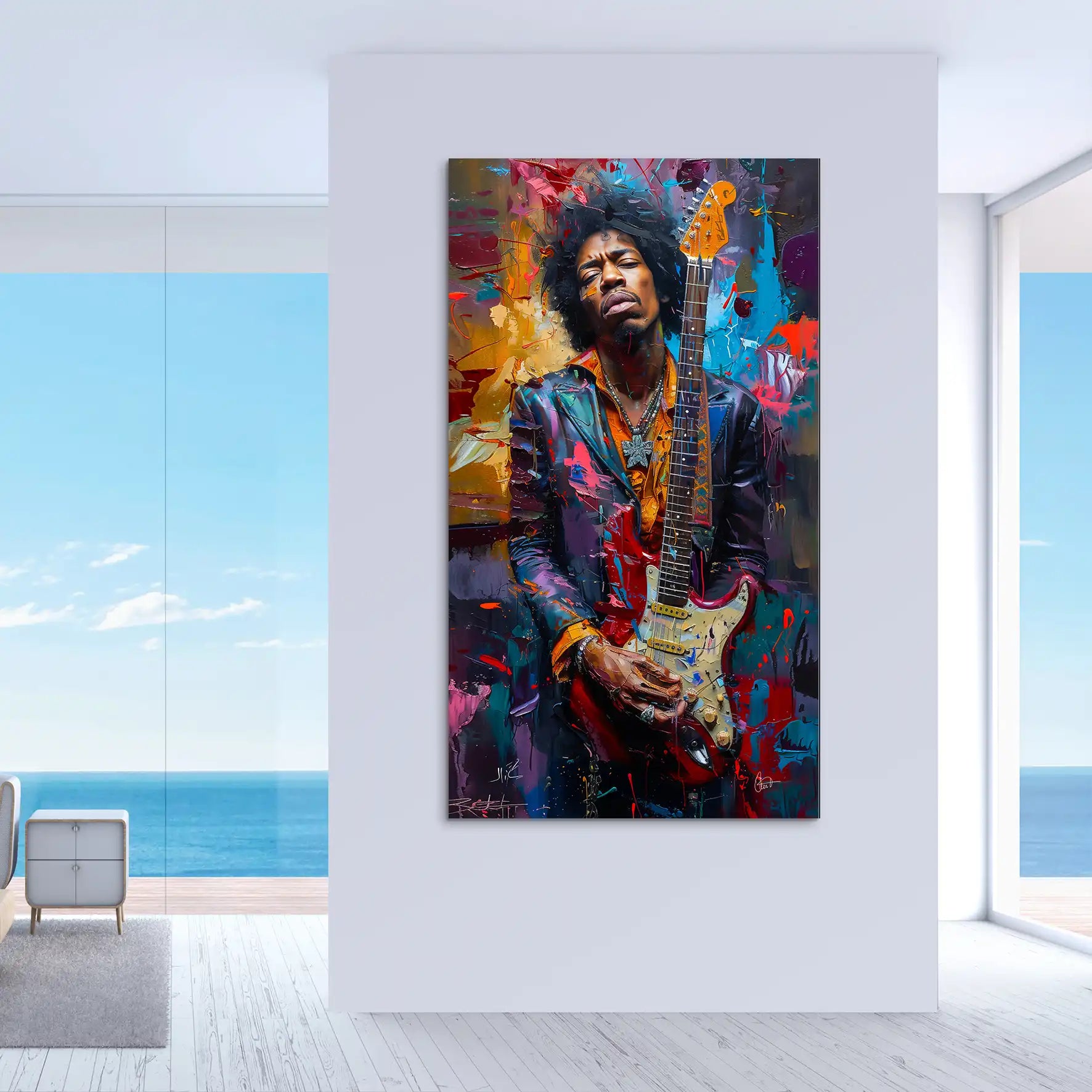 Jimi Abstrakt Color Aludibond Bild INGALERiE