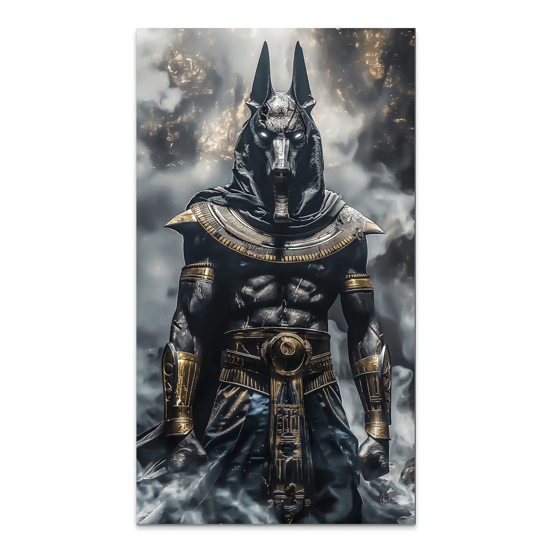 Anubis Black Aludibond Bild INGALERiE