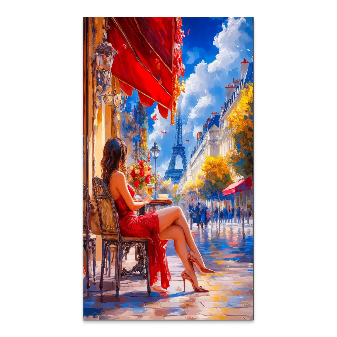 Café Rouge à Paris Aludibond Bild INGALERiE