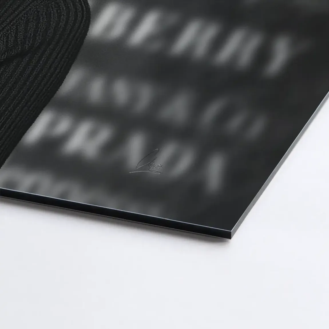 Marilyn Monroe Black Secret Aludibond Bild