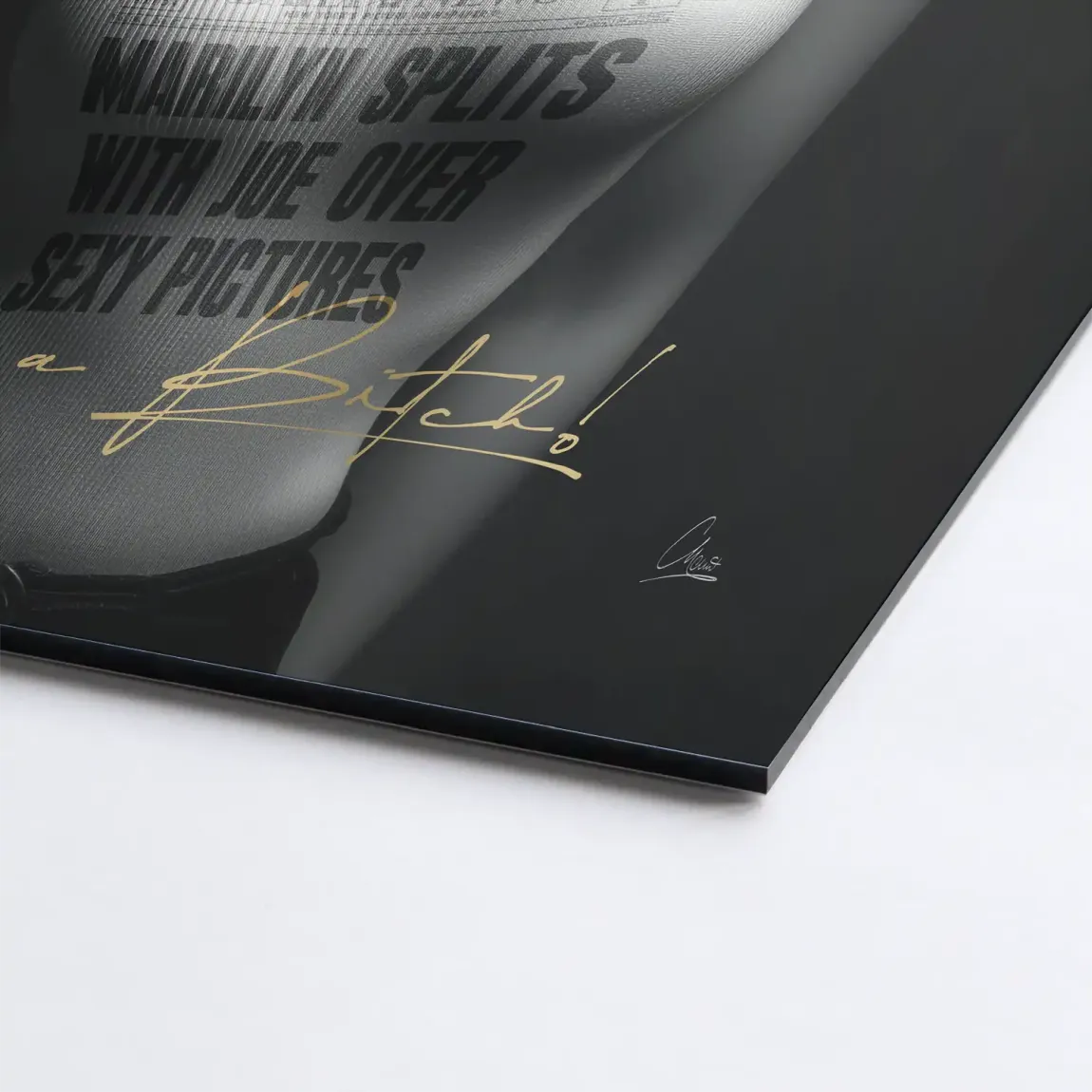 Marilyn Skandal Alu Dibond Bild