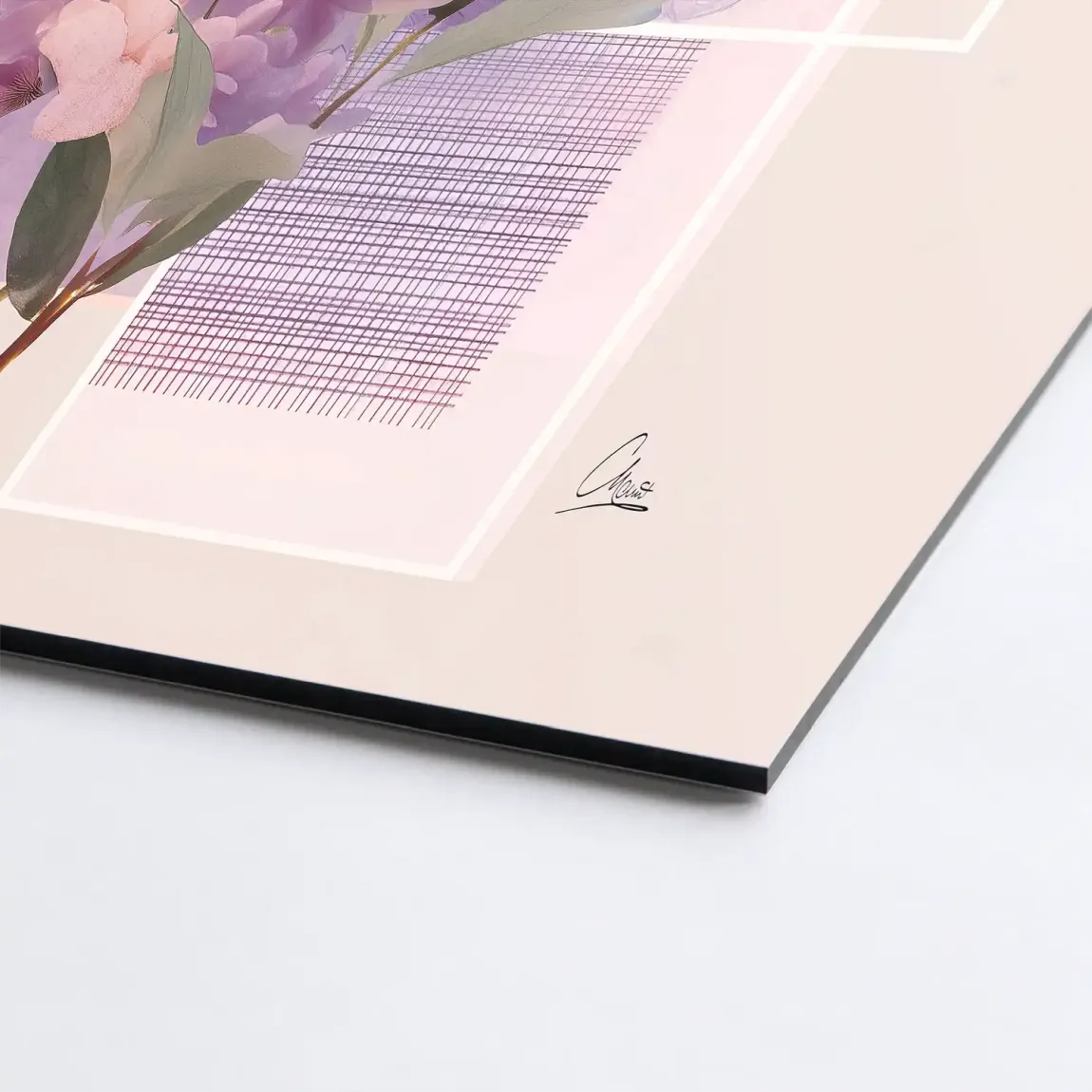 Soft Petal Harmony Alu Dibond Bild