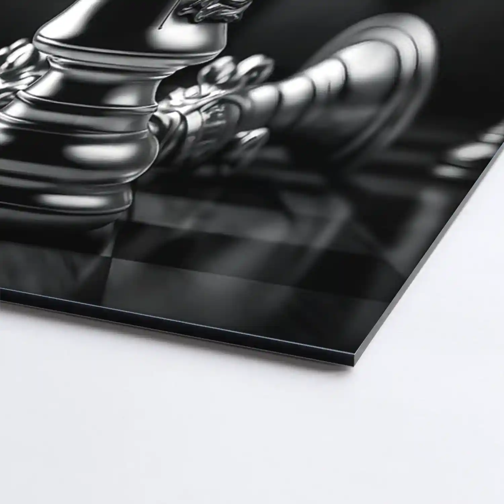 Motivation Schachfigur AluDibond Bild INGALERIE