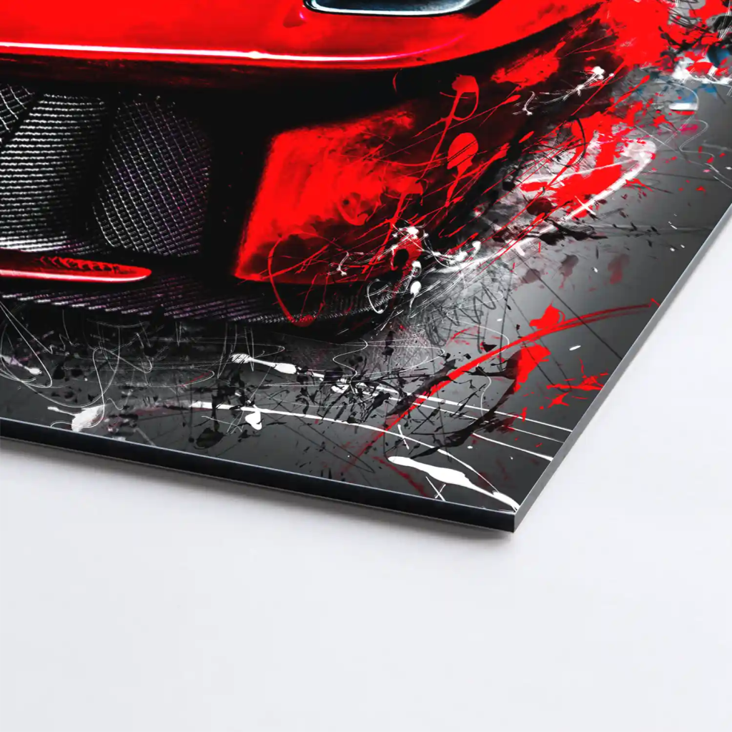 La Ferrari Abstrakt Aludibond Bild INGALERIE