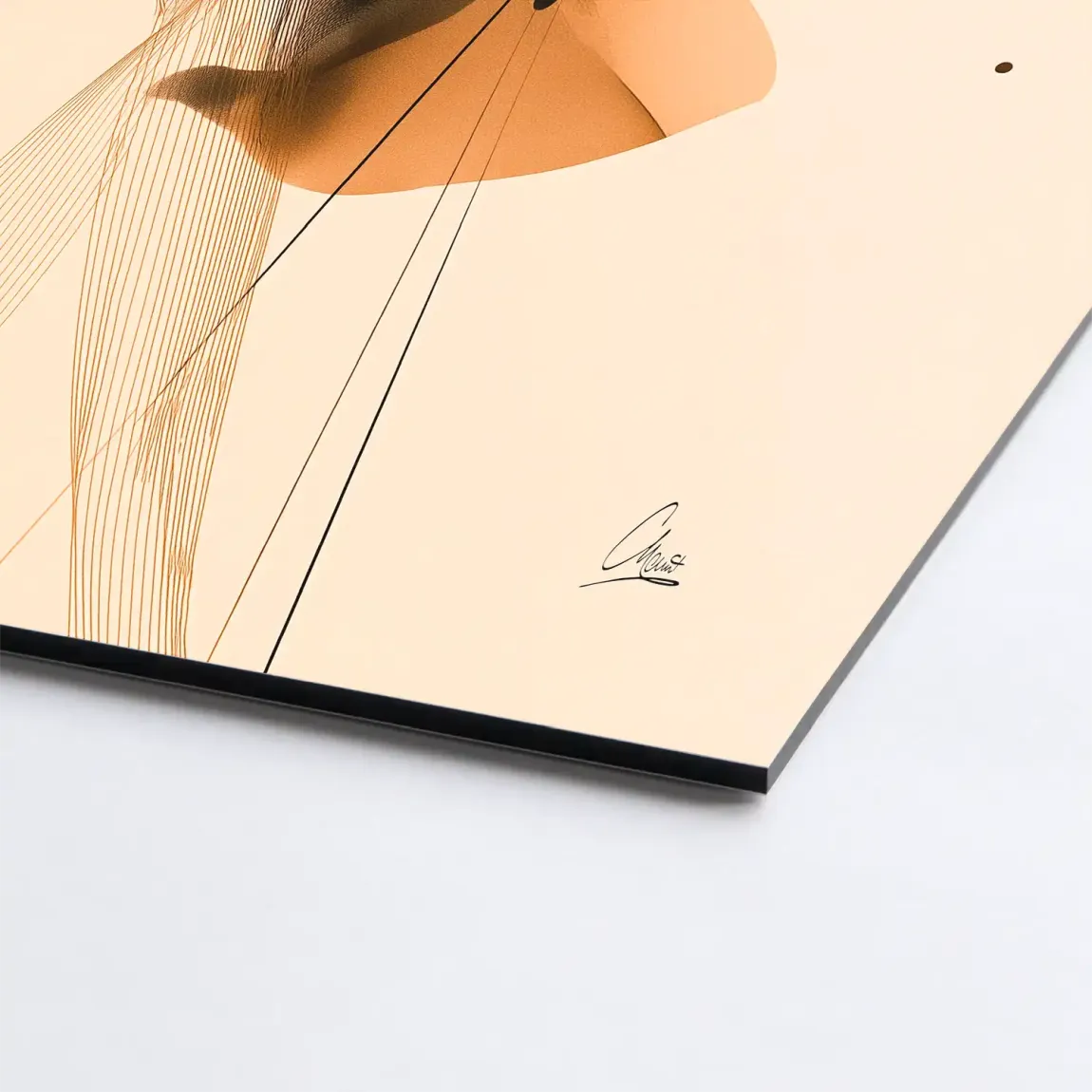 Amber Flow Harmony Alu Dibond Bild