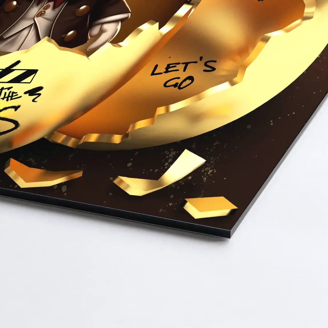 Money Master Dagobert Duck Alu Dibond Bild