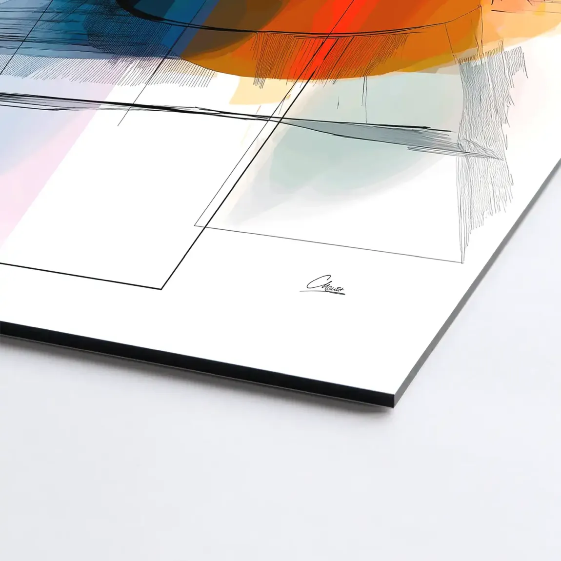 Harmony of Circles Alu Dibond Bild INGALERIE