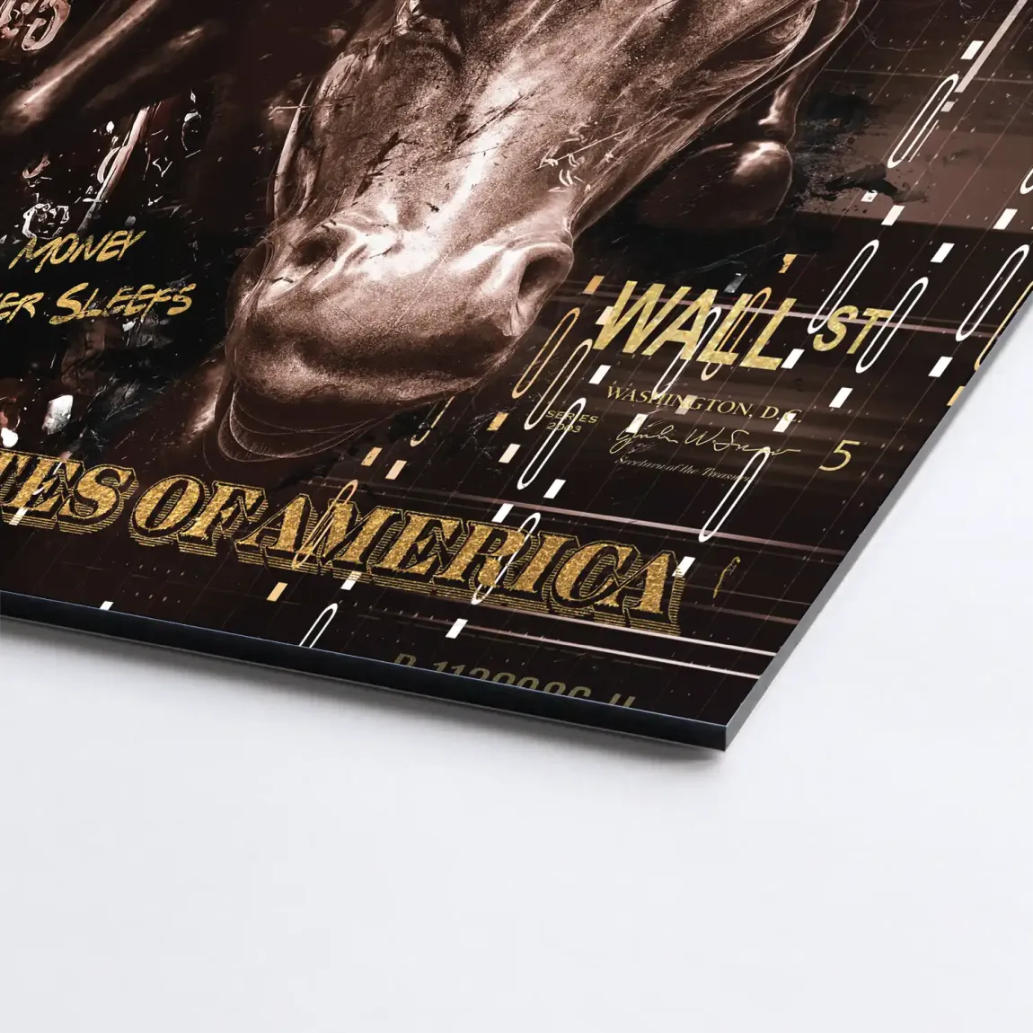 Wall Street Duck Alu Dibond Bild