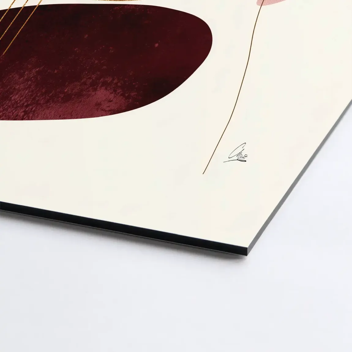 Velvet Shape Alu Dibond Bild