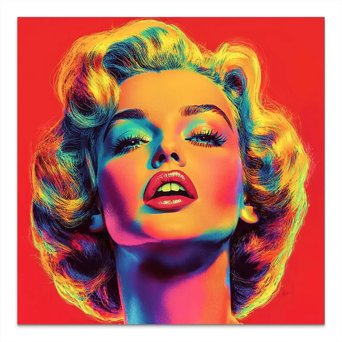 Marilyn Monroe Pop Art Style Alu Dibond Bild INGALERIE