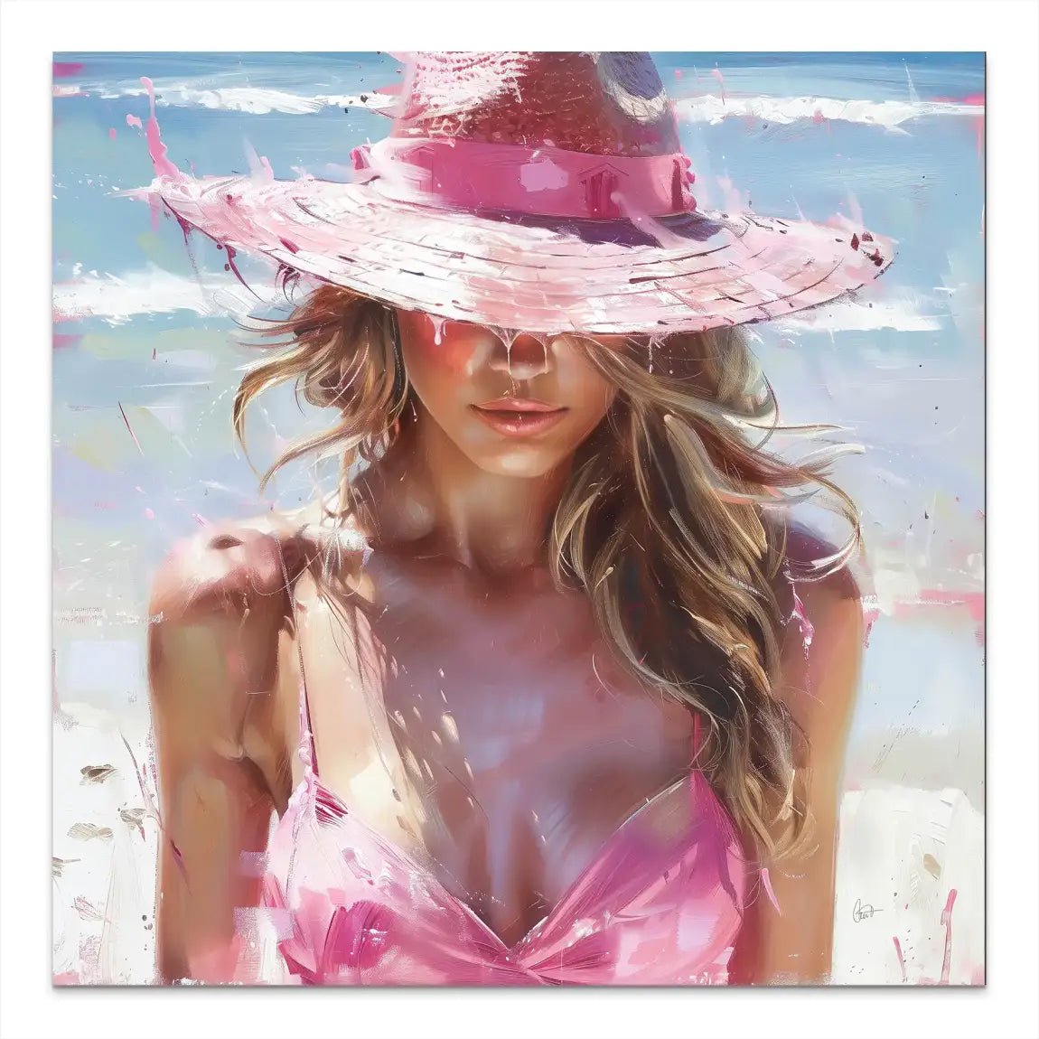 Summer Beach Beauty Alu Dibond Bild INGALERIE