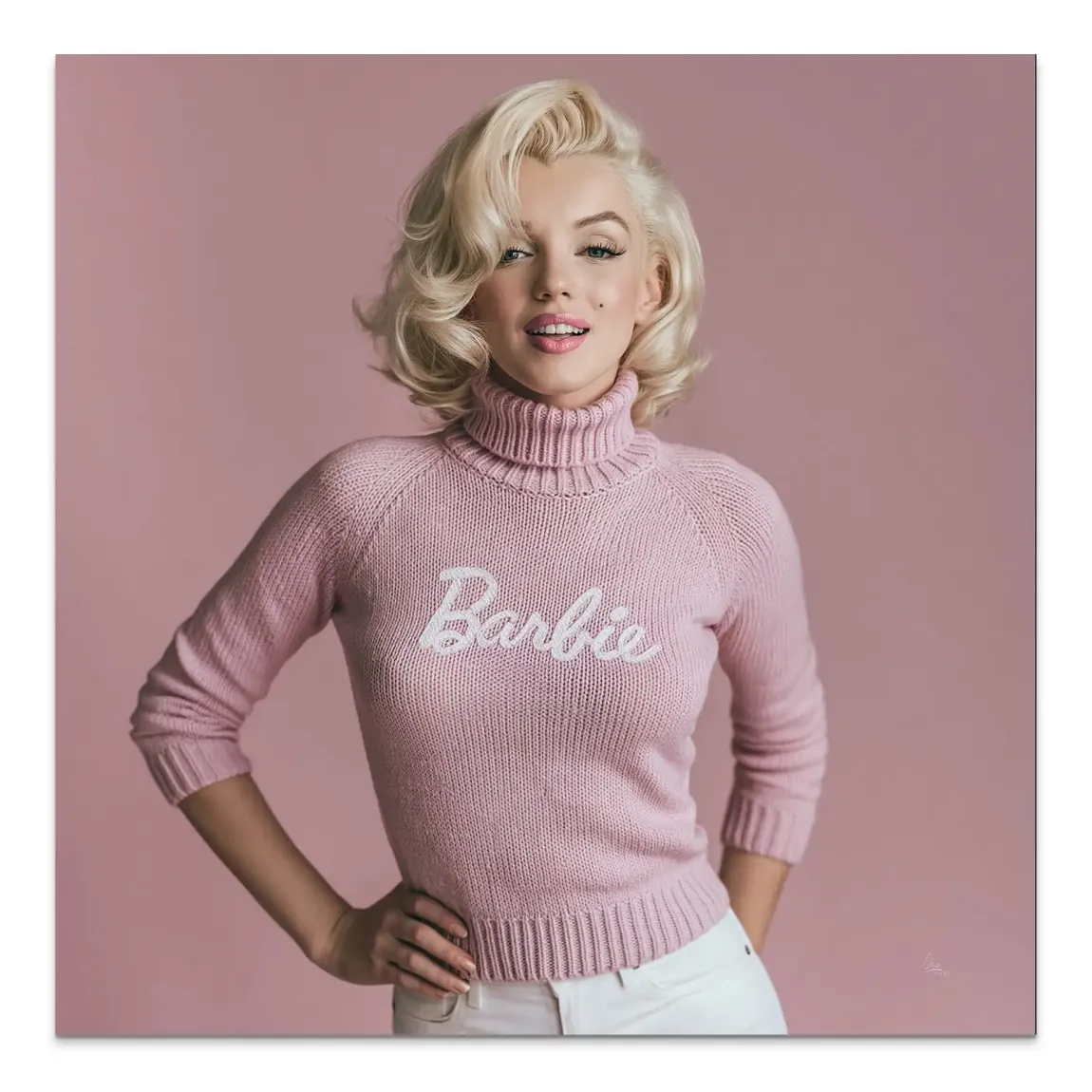 Marilyn Monroe Barbie Alu Dibond Wandbild