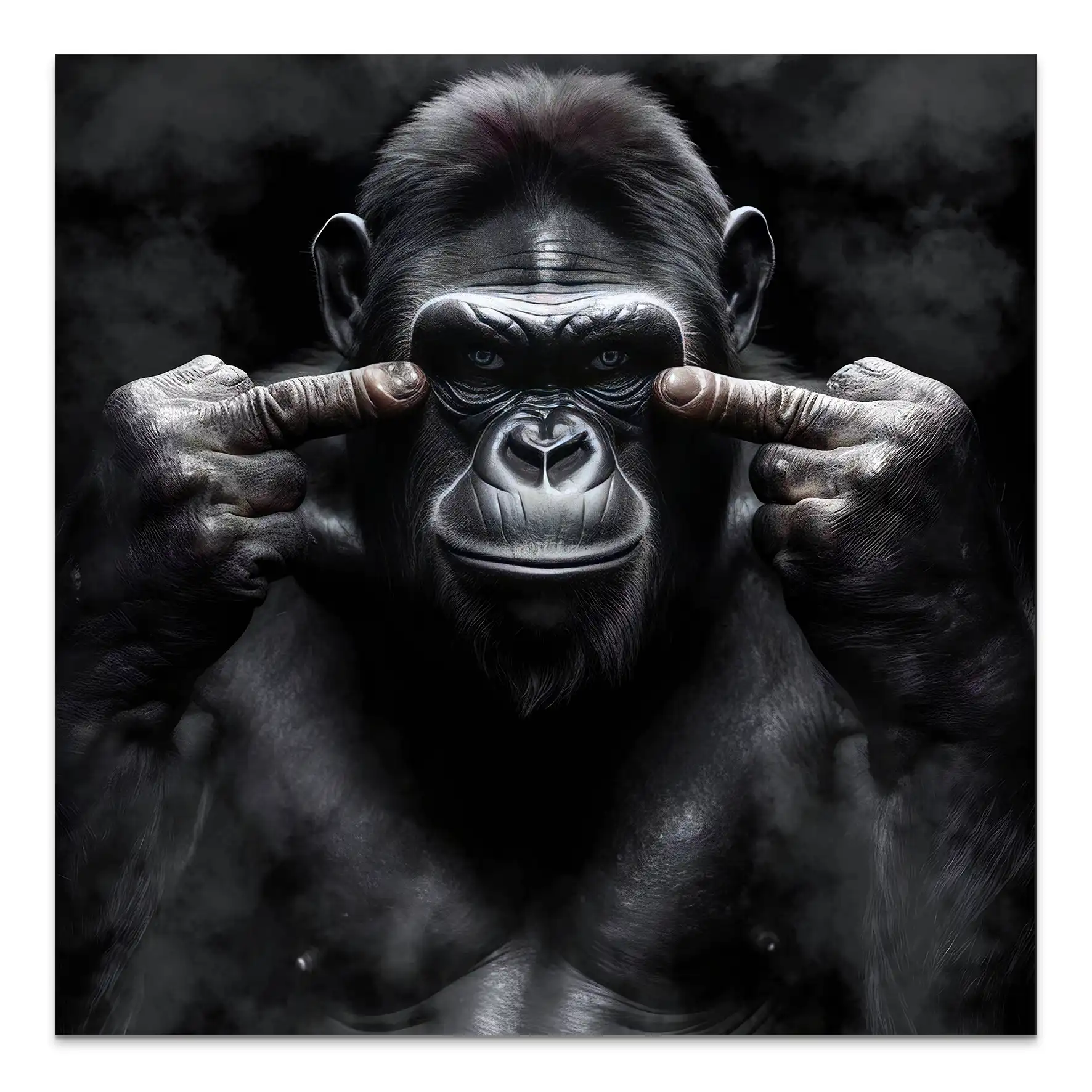 Bad Gorilla Nr.3 AluDibond Bild INGALERIE