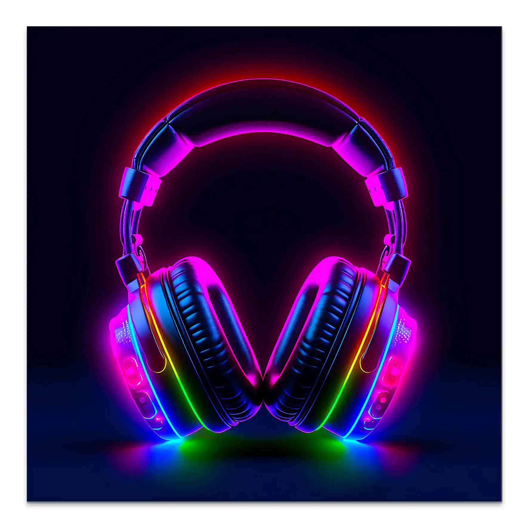 Headphone Art AluDibond Bild INGALERIE