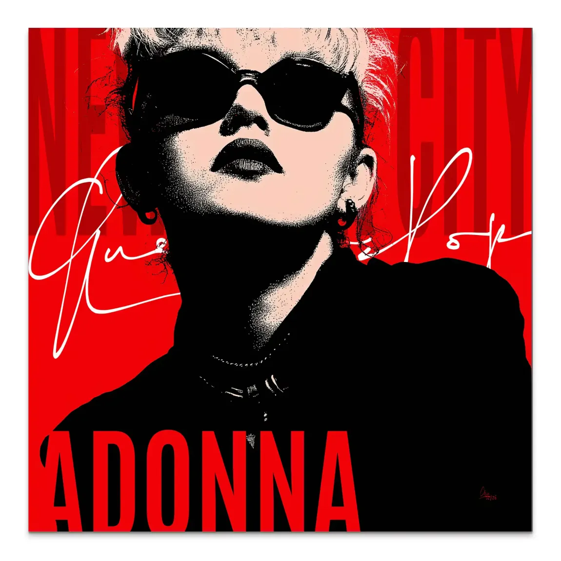 Madonna Pop Alu Dibond Bild