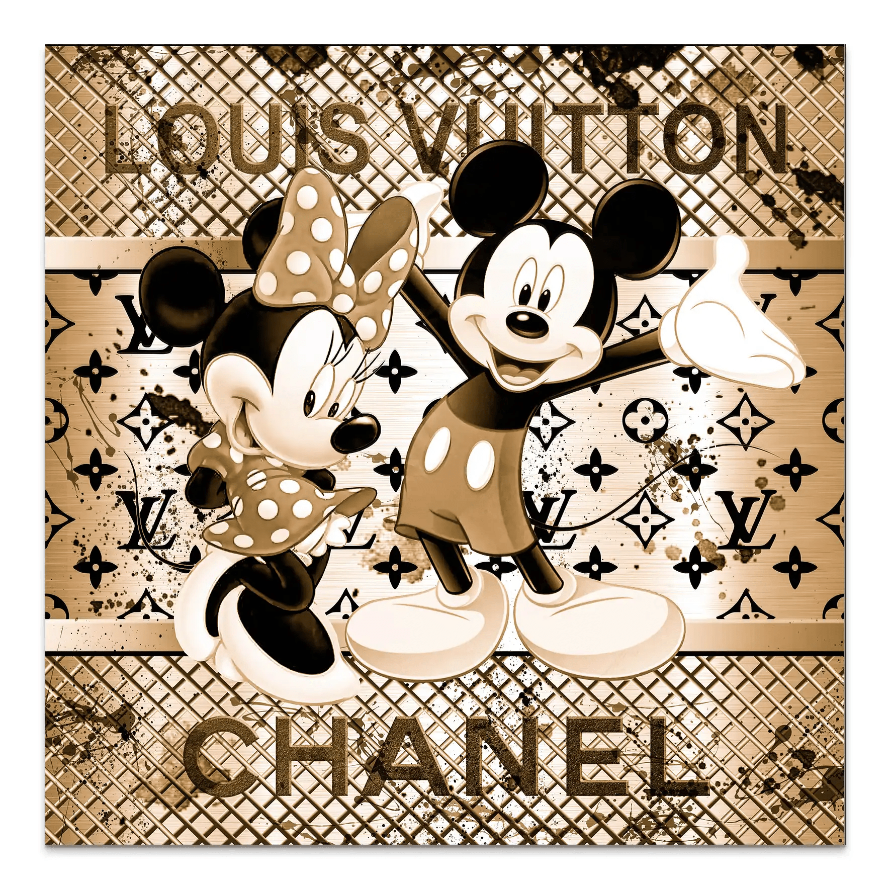 Micky & Minnie Louis Art AluDibond Bild INGALERIE