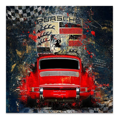 Porsche 911 Modern Abstrakt AluDibond Bild