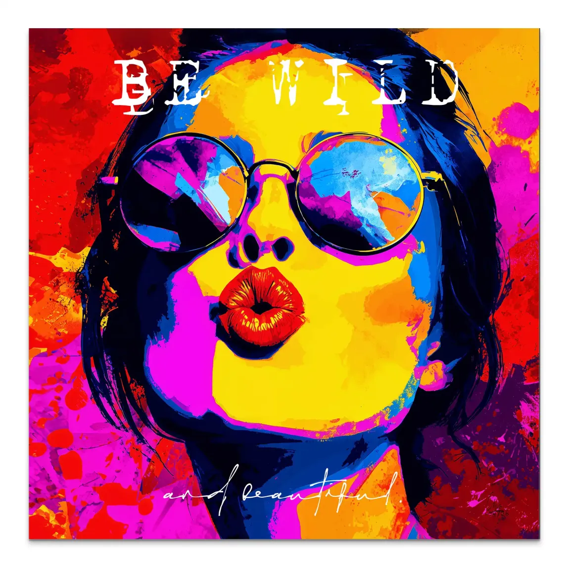 Be Wild Alu Dibond Wandbild