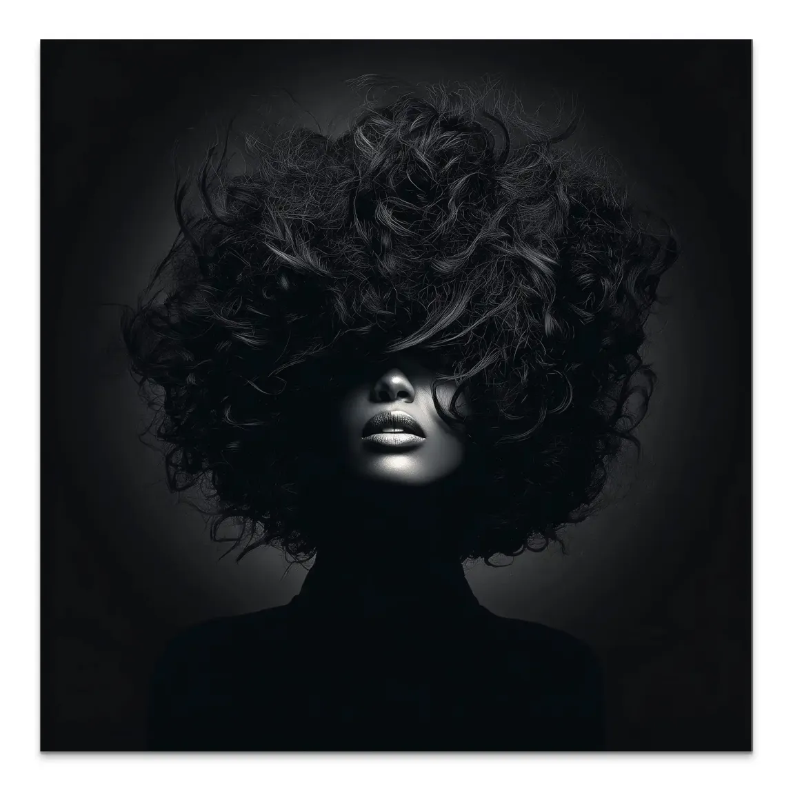 Beauty Curls Alu Dibond Bild