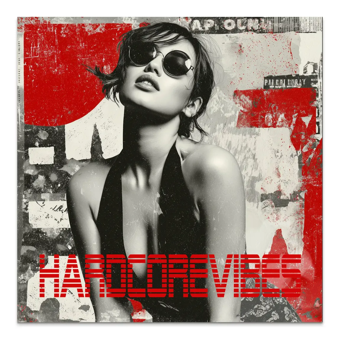 Hardcore Vibes Alu Dibond Bild