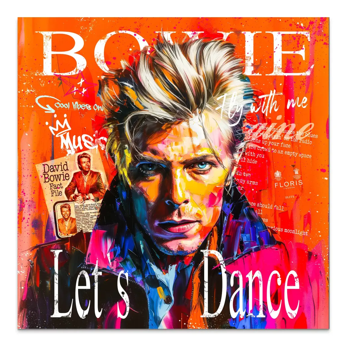 David Bowie Sound and Color AluDibond Bild