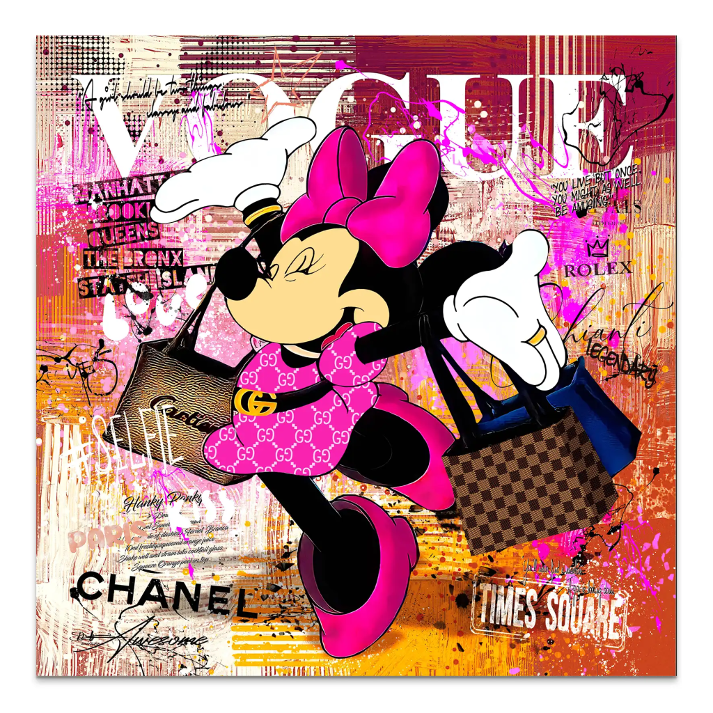 Minnie Vogue Modern AluDibond Bild INGALERIE