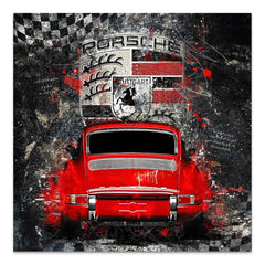 Porsche 911 Abstrakt AluDibond Bild