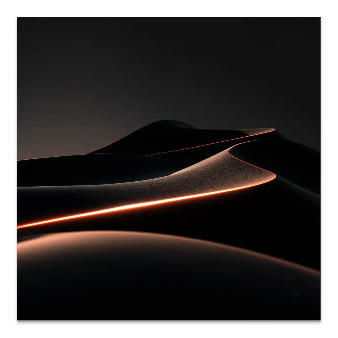 Noir Dune Alu Dibond Bild