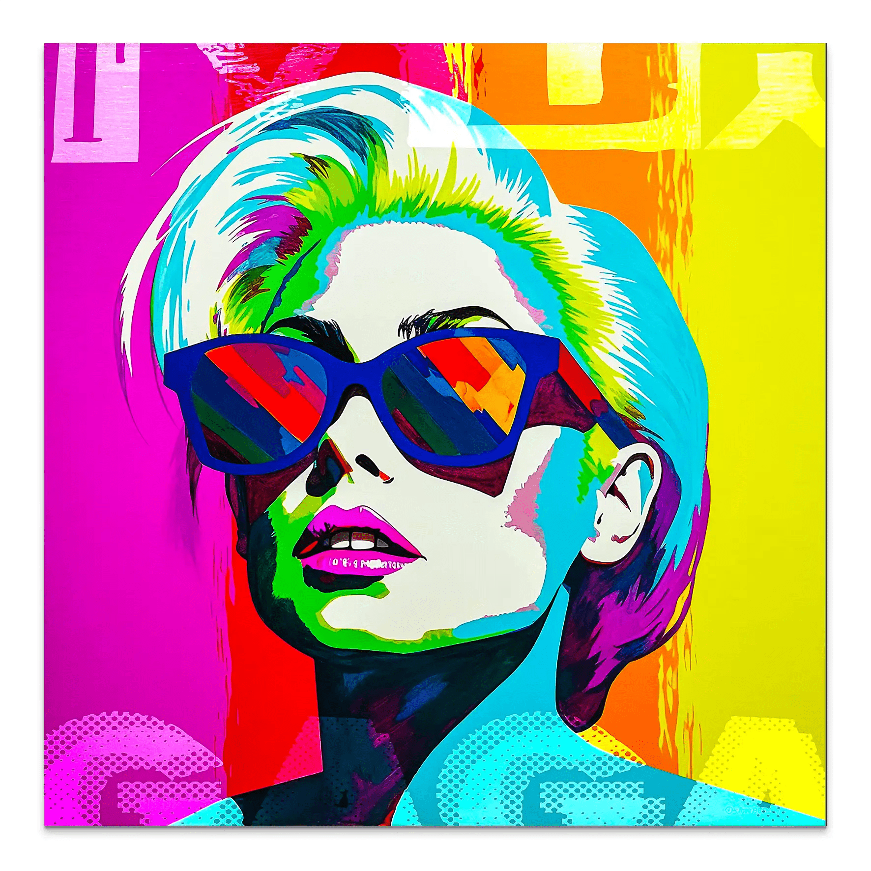 Lady G. Pop Art AluDibond Bild INGALERIE