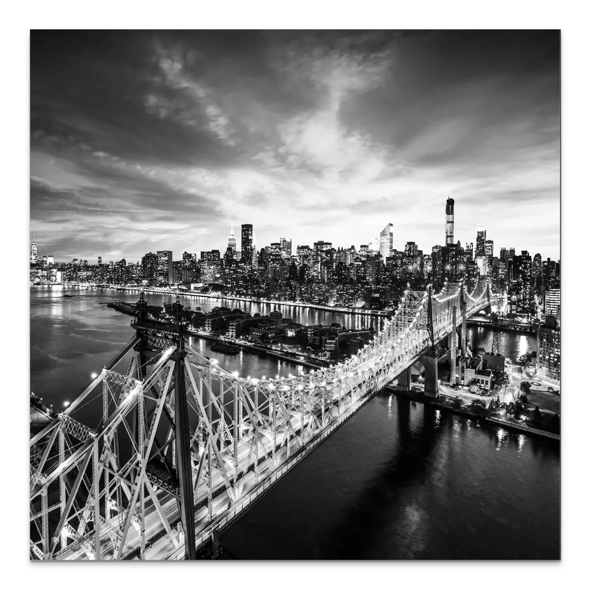 New York Noir Alu Dibond Wandbild