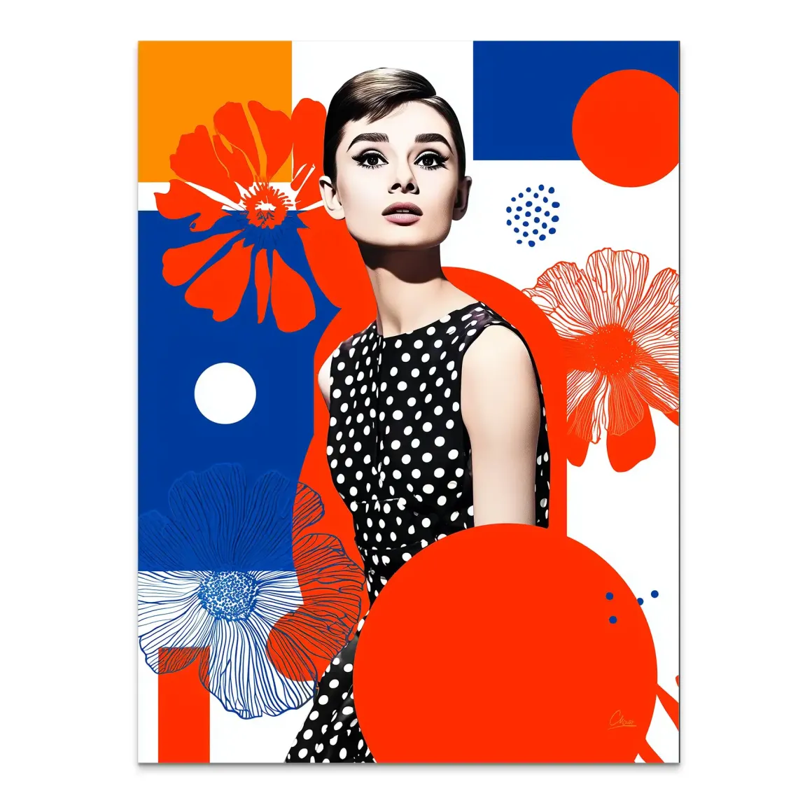 Audrey Hepburn Mod Muse Edition Alu Dibond Bild INGALERIE