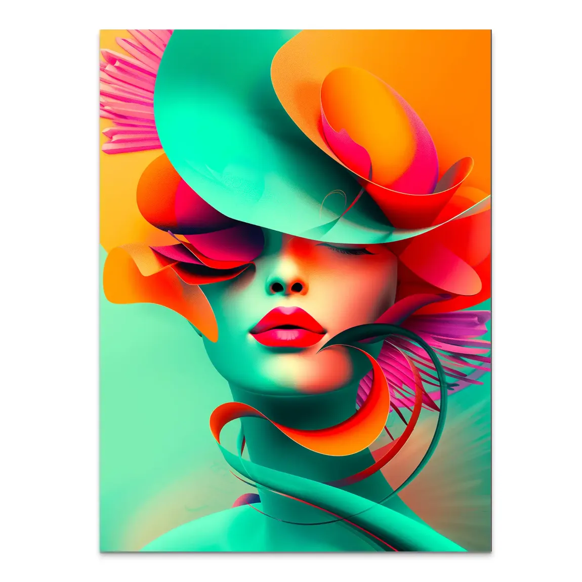 Neonpoesie der Stille Alu Dibond Bild INGALERIE