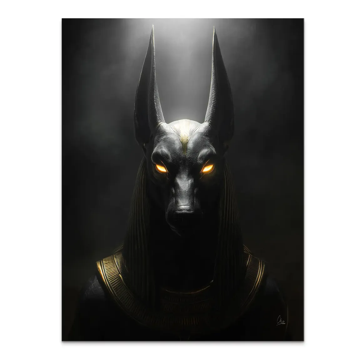 Dark Anubis Alu Dibond Bild