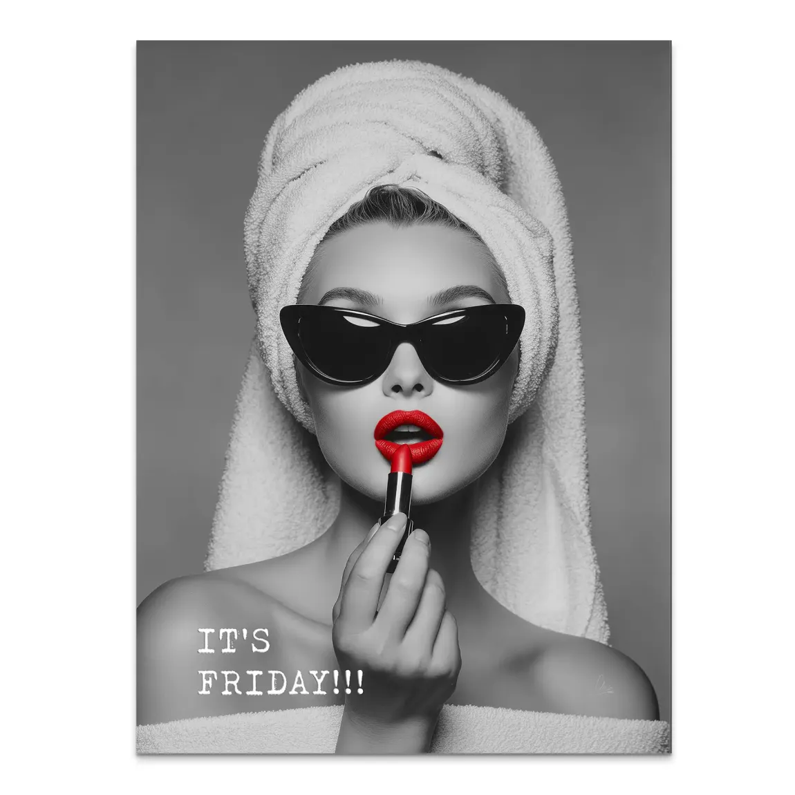 Friday Lipstick Alu Dibond Bild