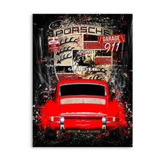 Porsche 911 Pop Art Style AluDibond Bild