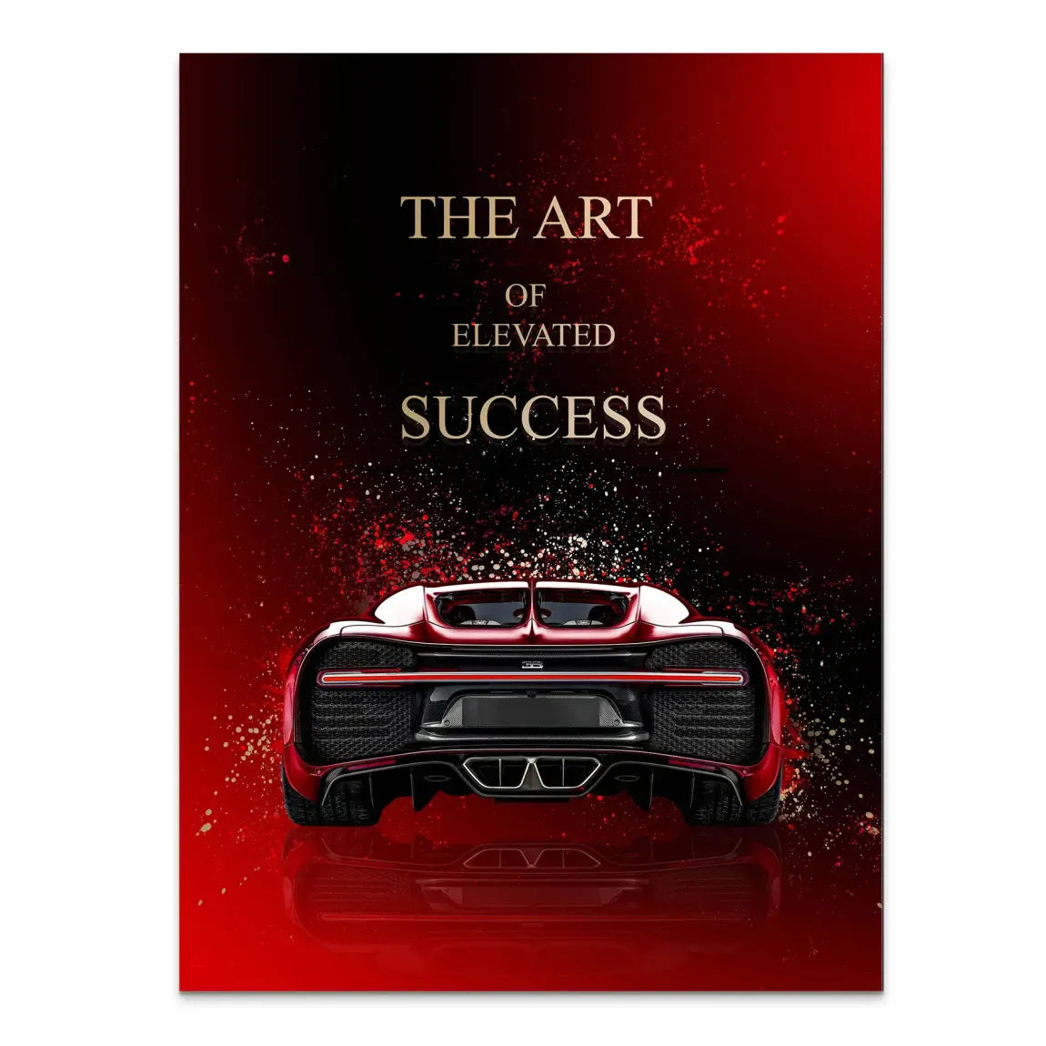 Art of Success Bugatti Alu Dibond Bild