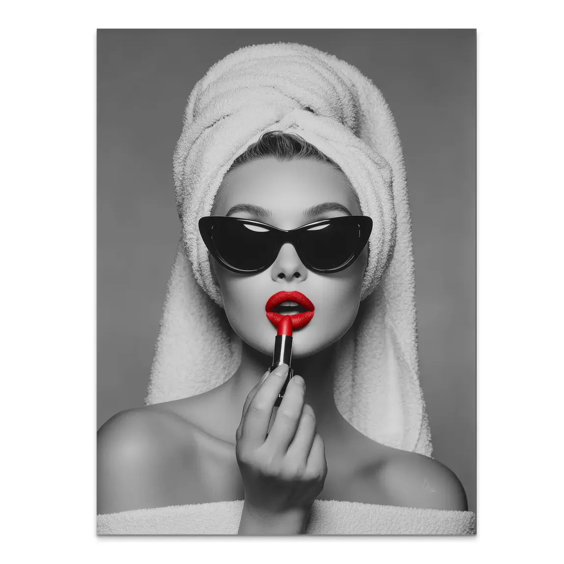 Lipstick Alu Dibond Bild