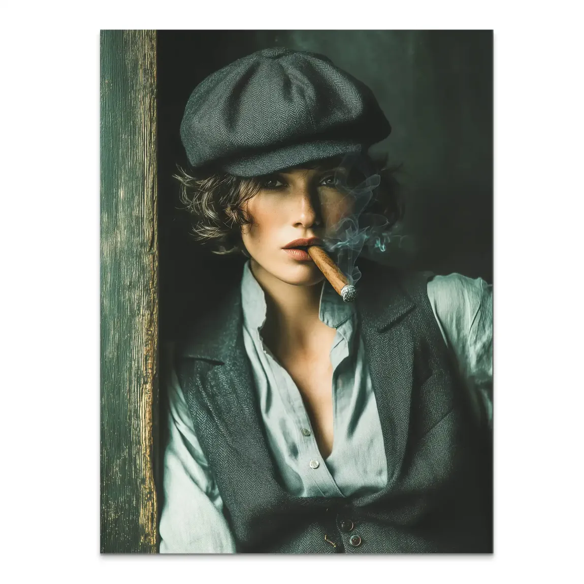 Smoke & Secrets Beauty Alu Dibond Bild INGALERIE
