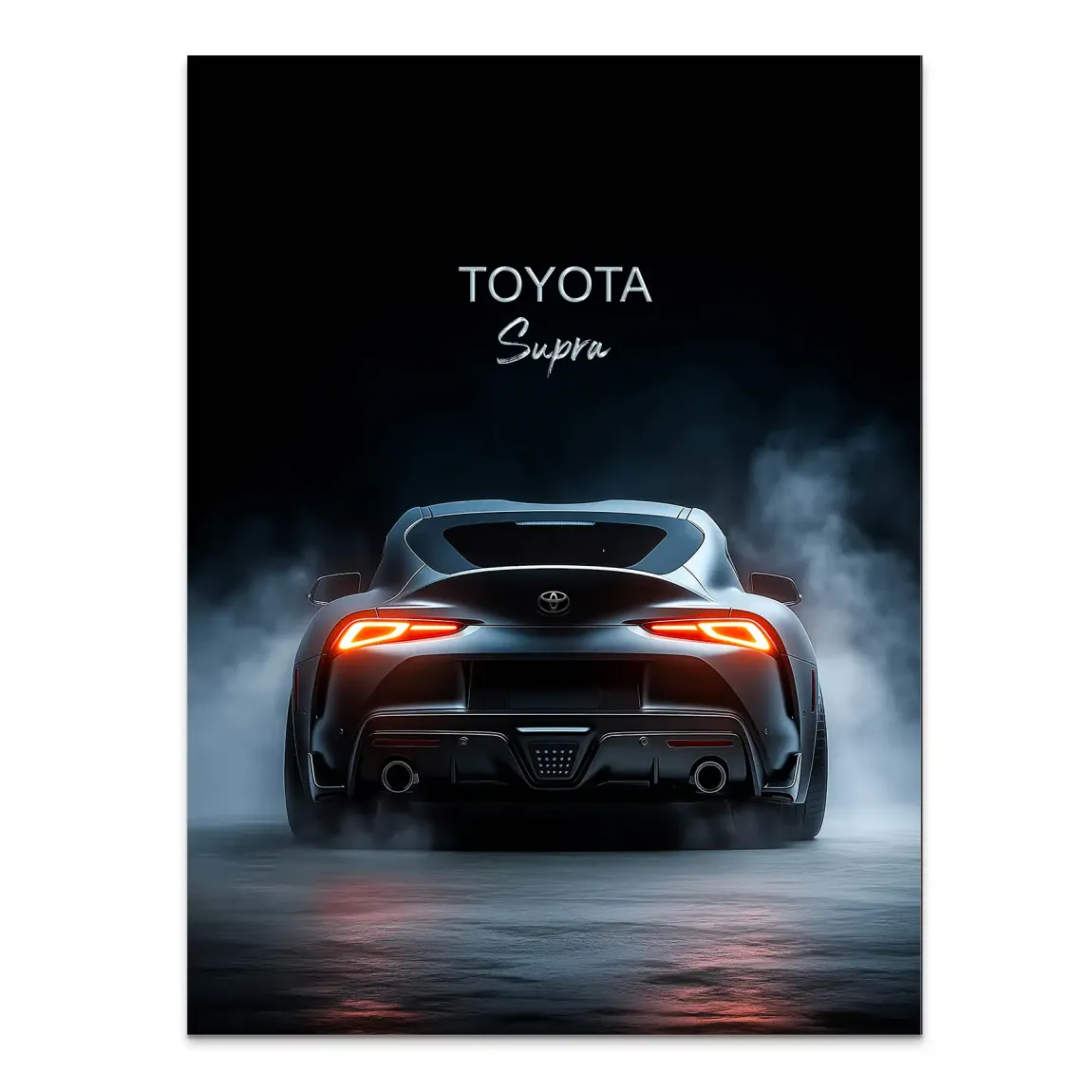 Toyota Supra Art Alu Dibond Bild