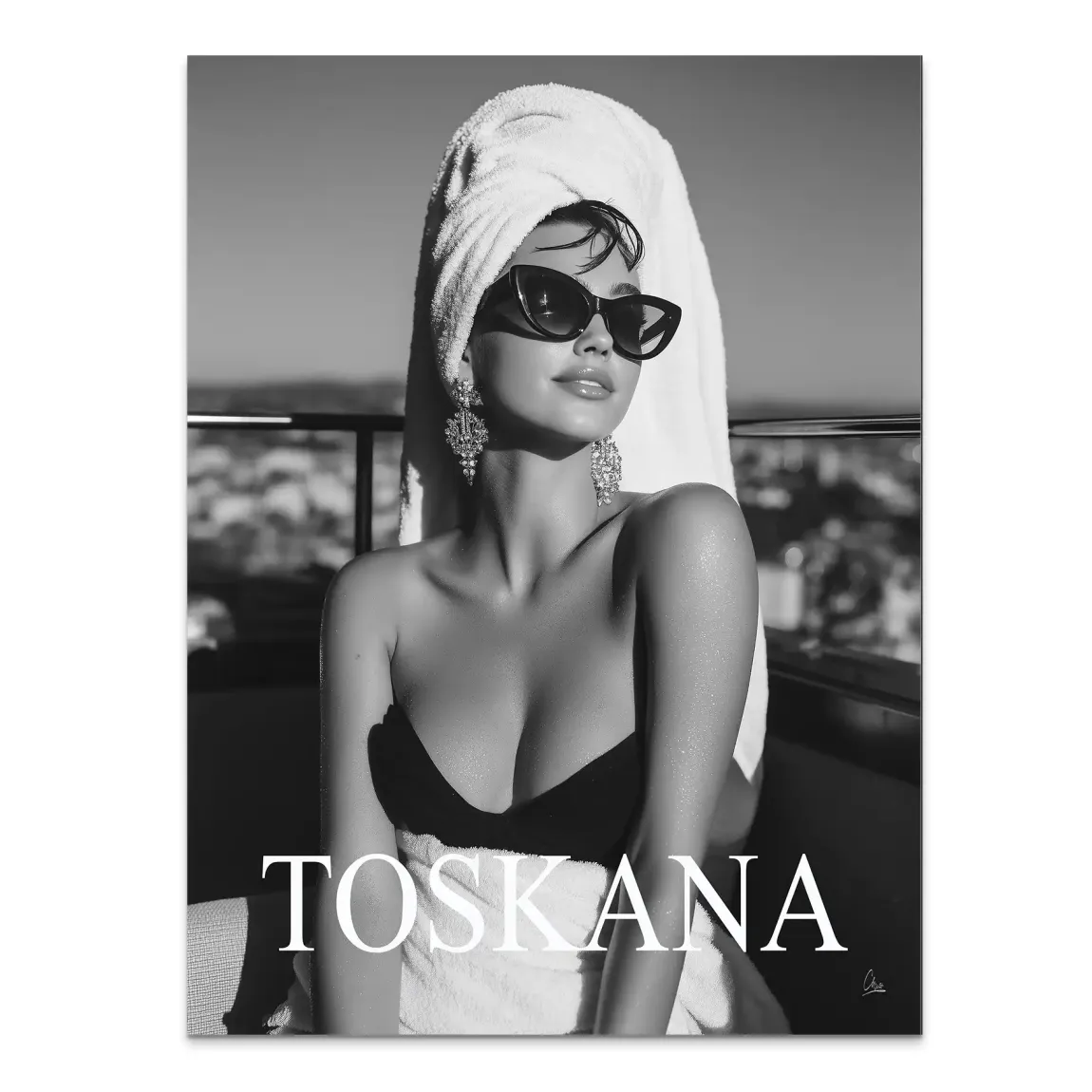 Toskana Glam Alu Dibond Bild