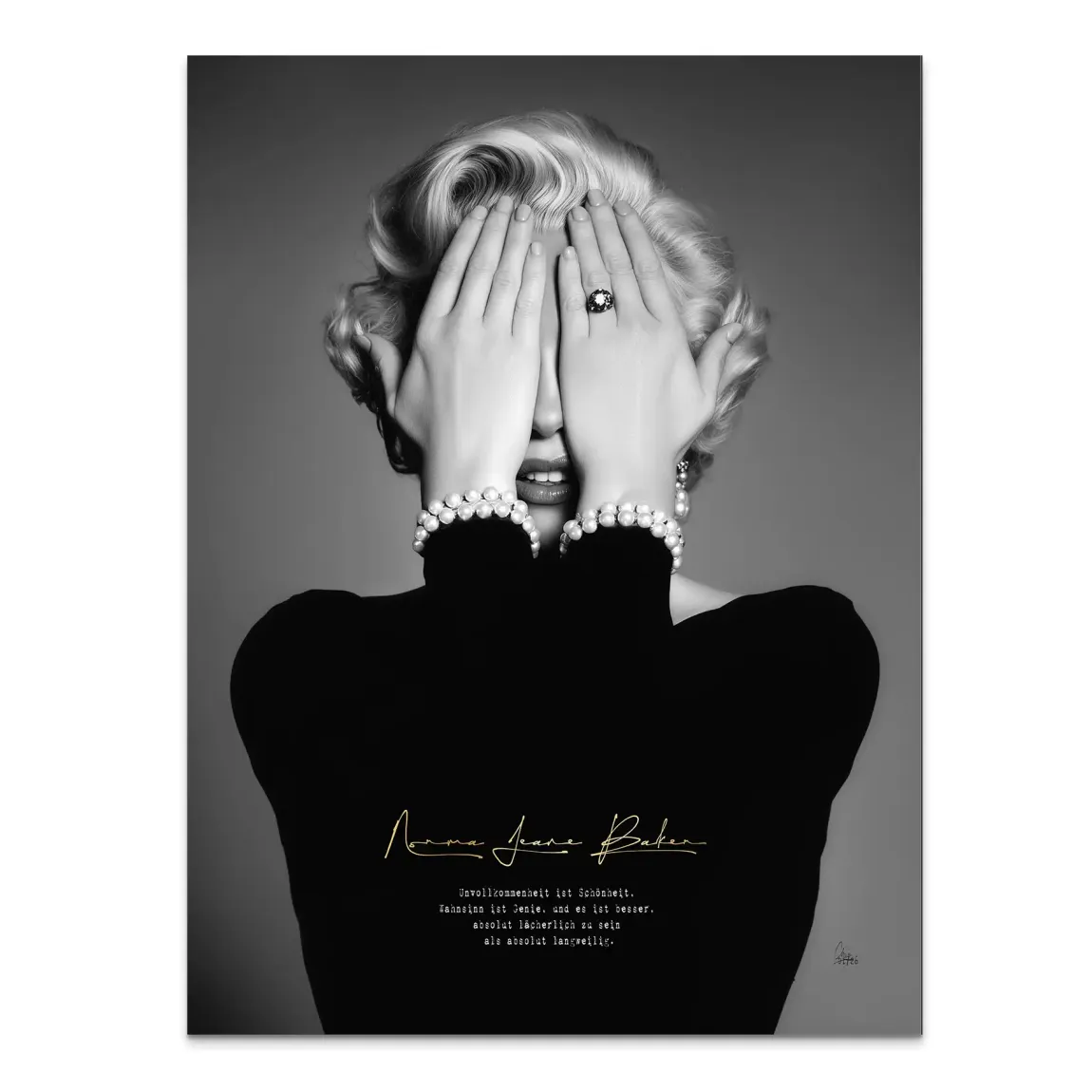 Marilyn Monroe Norma Jeane Alu Dibond Bild