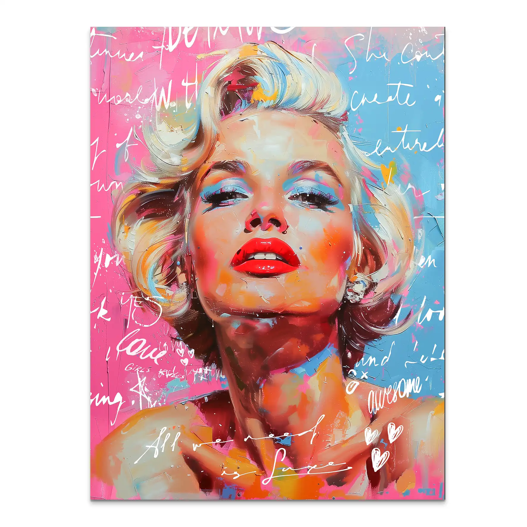 Marilyn Need Luxe AluDibond Bild INGALERIE