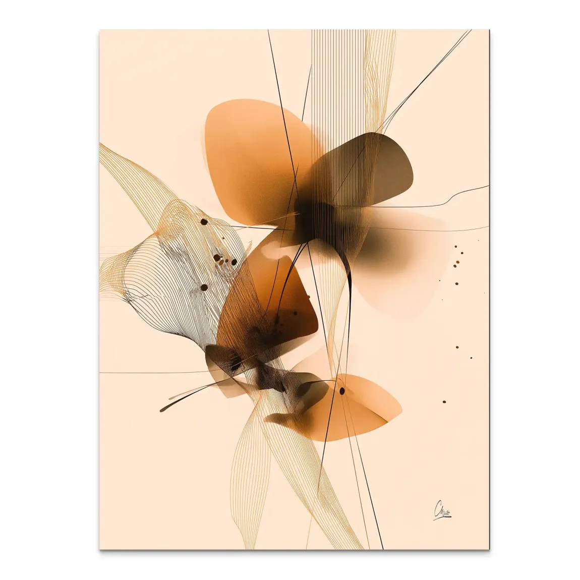 Amber Flow Harmony Alu Dibond Bild