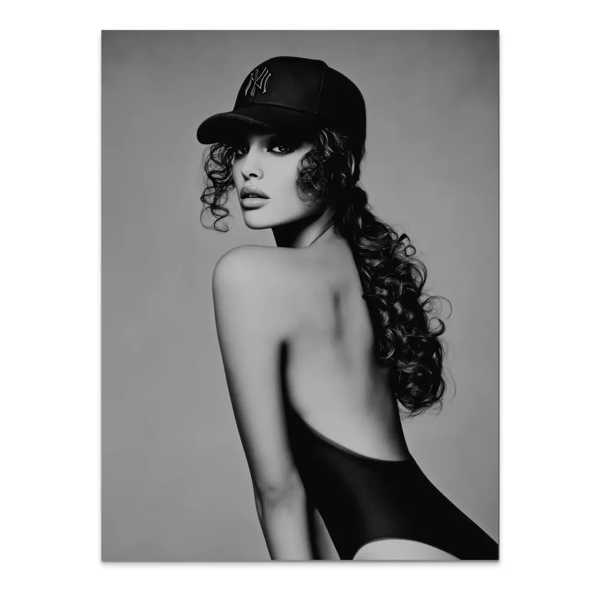 Cap Girl Alu Dibond Bild